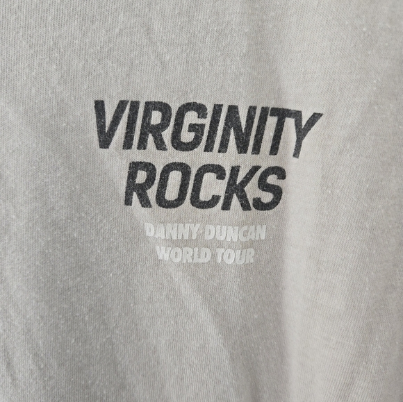 Virginity Rocks T Shirt Mens Size Large Beige Short Sleeve Tour 2022 Danny Dunca - Picture 3 of 7